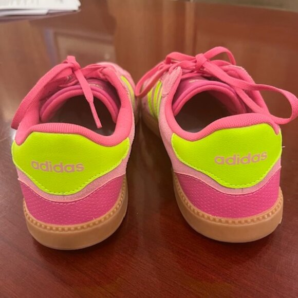 Adidas Women's Breaknet Sleek Sneaker Dark Pink Size 8 - Picture 3 of 8